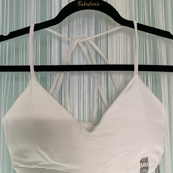 Forever 21 White Multi Strap Sports Bra NWT Size M - Picture 3 of 17